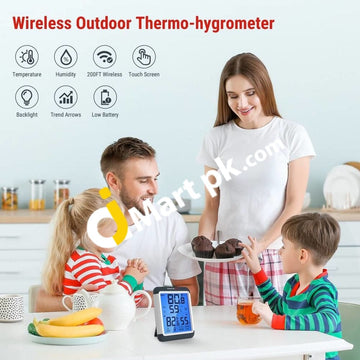 Thermopro Indoor Outdoor Thermometer Wireless Digital Hygrometer Temperature Humidity Monitor With
